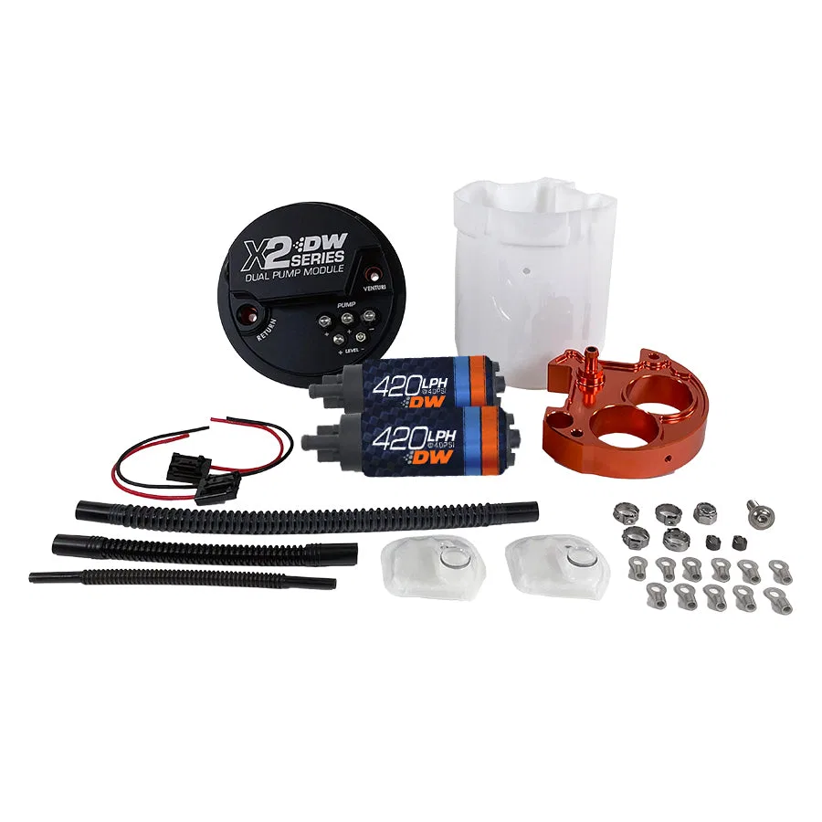 9-421-7050 – DEATSCHWERKS Fuel Pump Electric, Ethanol Based Fuels 719 LPH Flow Rate 35.5 Ampere Draw At 58 PSI Anodiz...